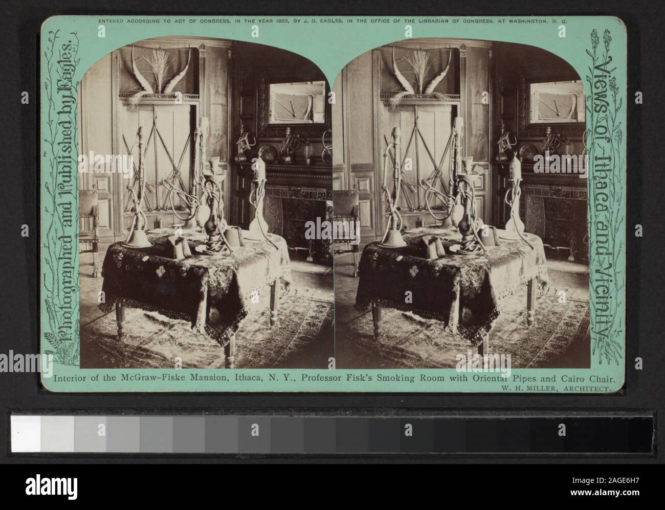 Interior of the McGrawFiske Mansion, Ithaca, NY Professor Fisk's