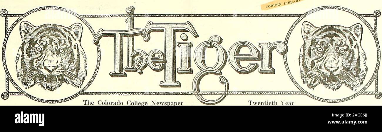 The Tiger Student Newspaper Sept 1918 June 1919 The Colorado College Newspaper Volume Xxi Colorado Springs Friday March 28 1919 Number 47 Tigers And Boulder Play Tomorrow Nightwith Conference Championship At Stake