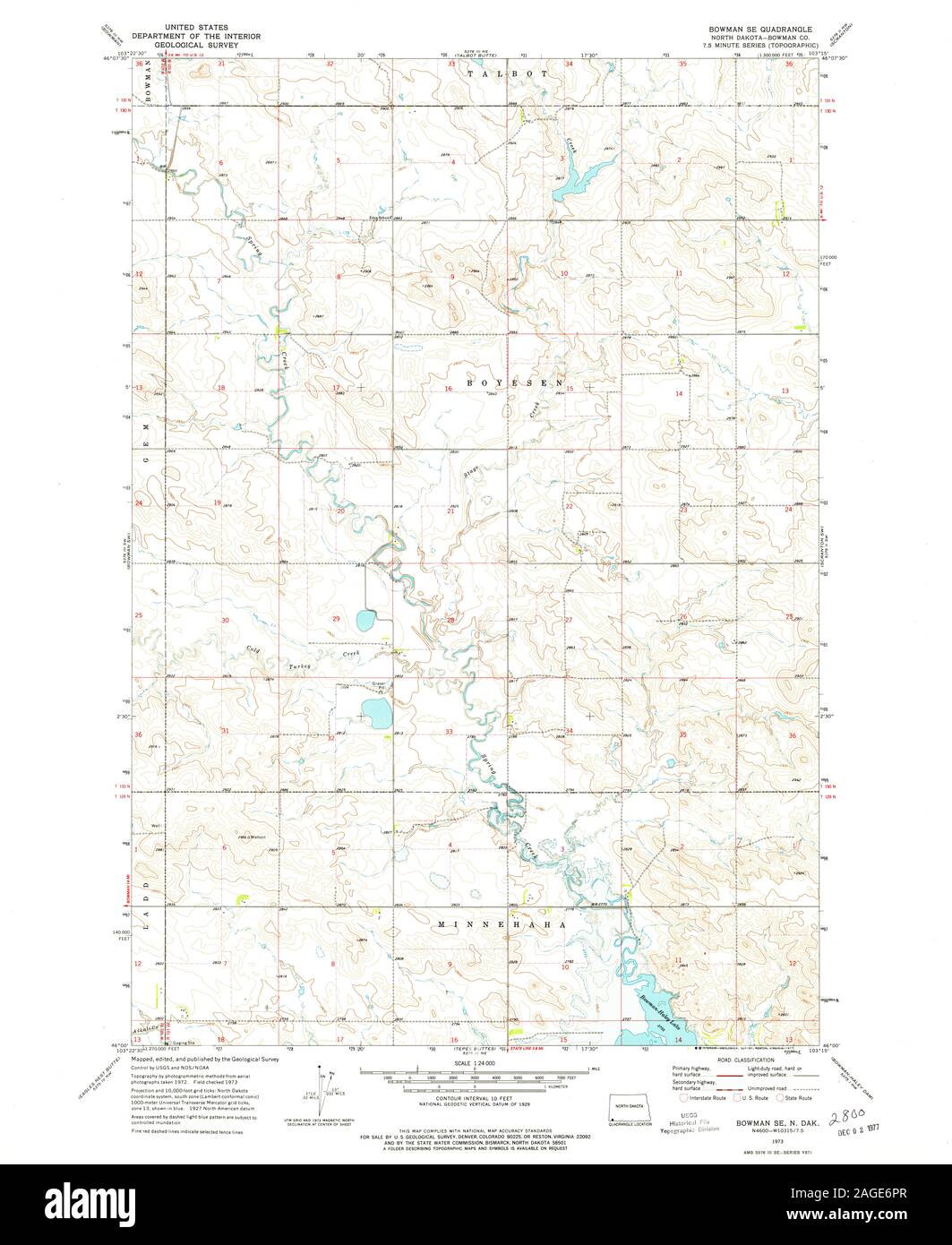 Map of bowman Cut Out Stock Images & Pictures Alamy