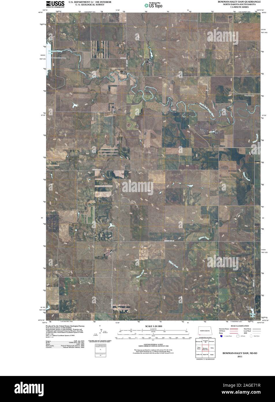 Map of bowman Cut Out Stock Images & Pictures Alamy