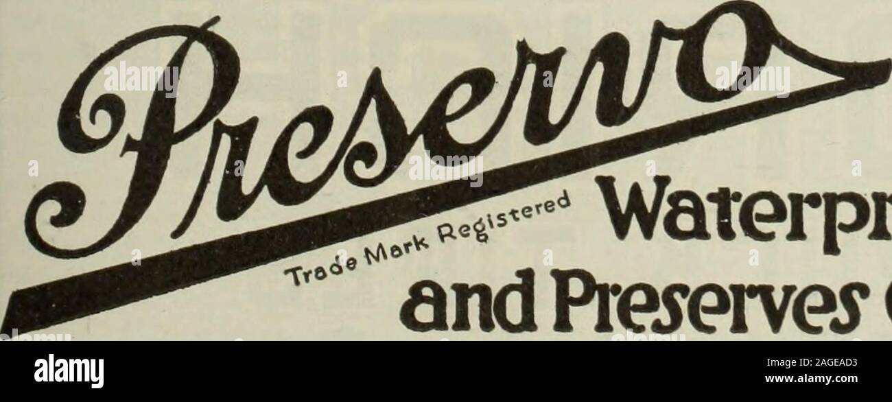 . The literary digest. tected againstmildew and decay—it keeps soft and pliable,and, best of all, its wearing qualities arepractically doubled. It was because of its exceptional waterproofing andpreservative qualities that the Government used thou-sands of gallons of PRESERVO for treating enormousquantities of canvas sent overseas. Why All Canvas Should BePRESERVOED When buying canvas—whether it be just a few yardsfor a small tent or cover, or hundreds of yards for pro-tection on some large industrial project—you can effecta* big saving by having the canvas treated withPRESERVO. For while the Stock Photo