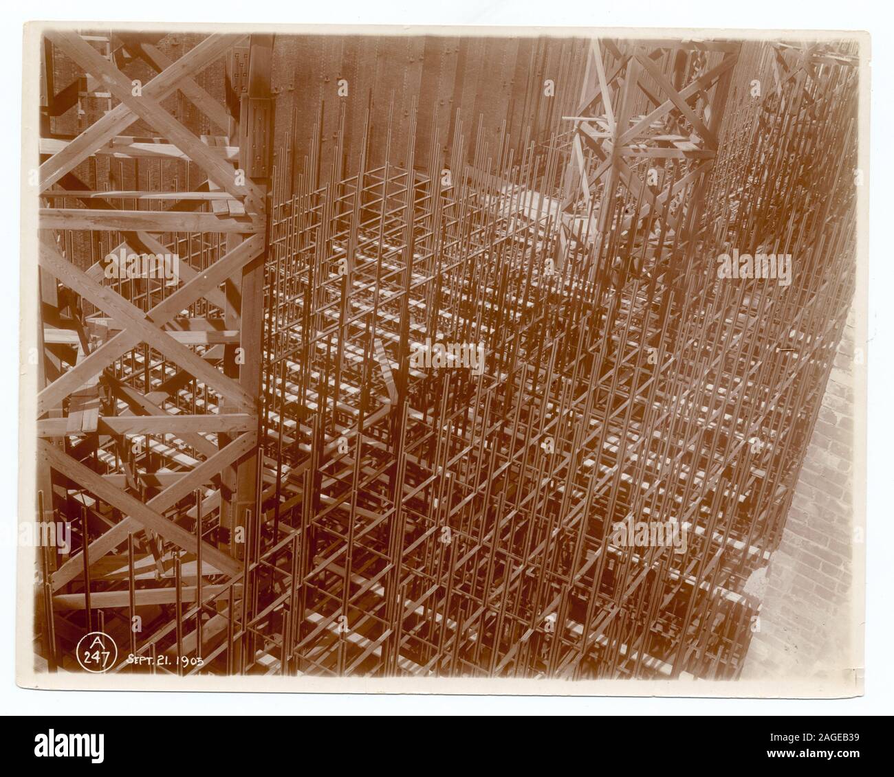 Interior work : structural framework.; Interior work : structural ...