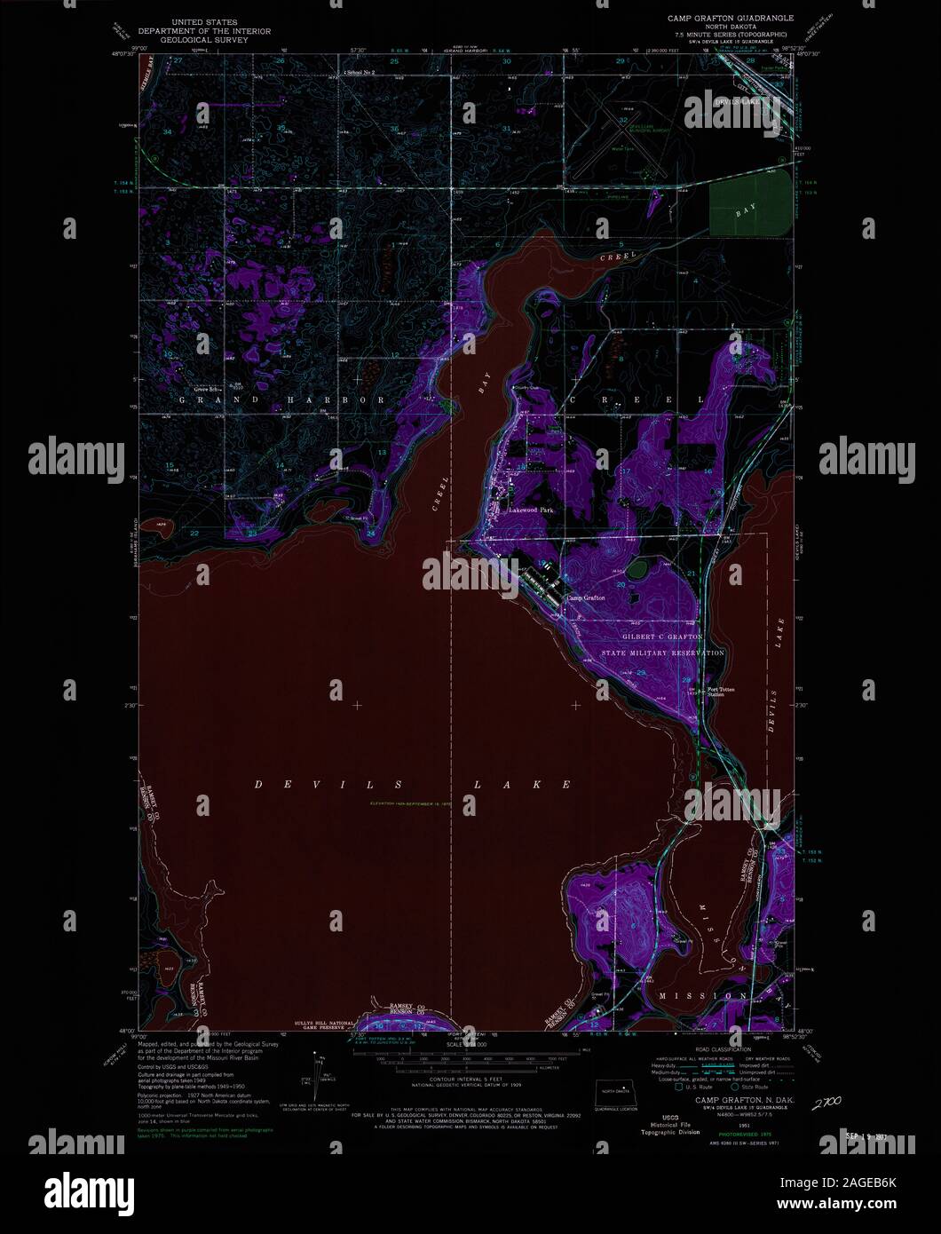 Map of grafton north dakota hires stock photography and images Alamy