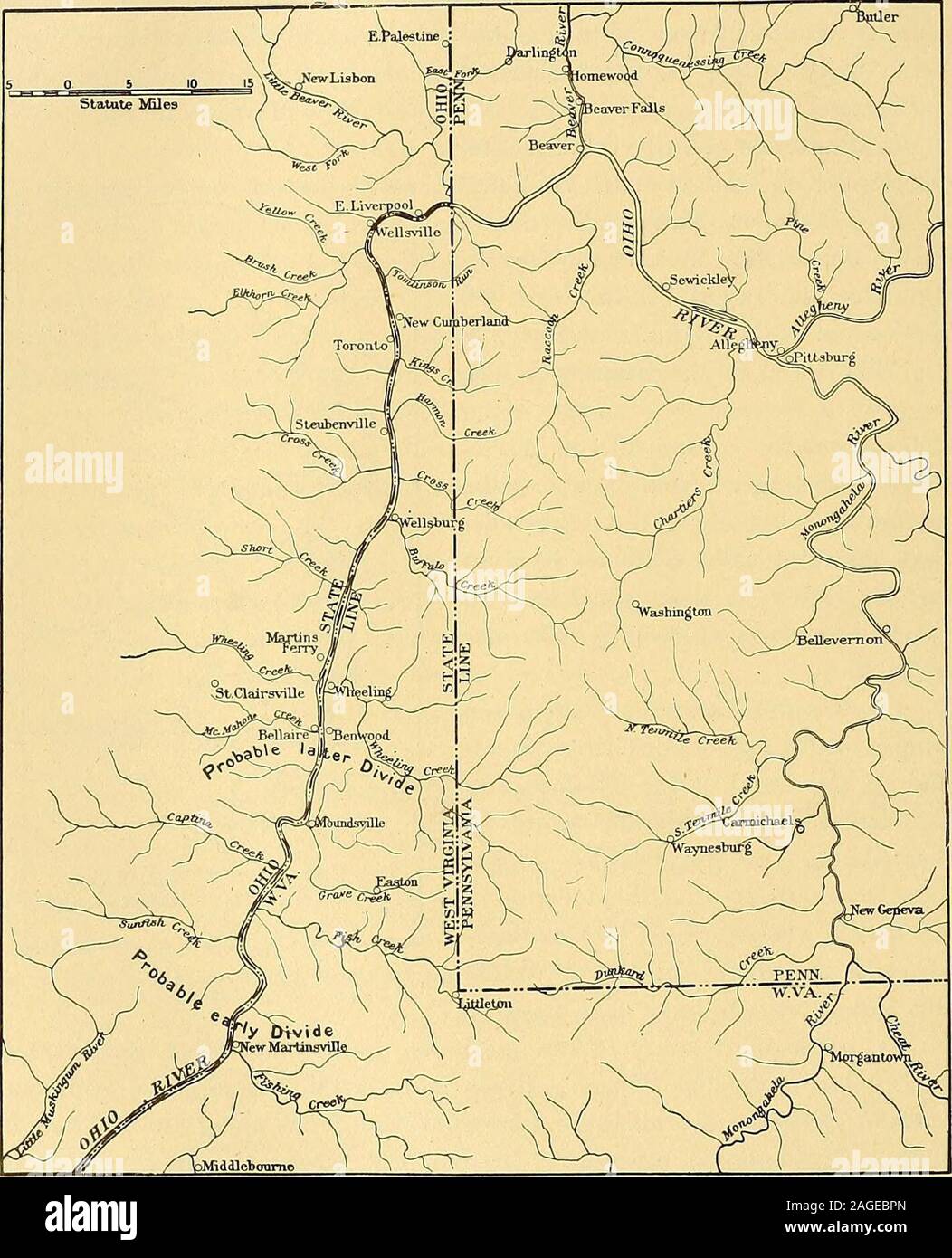 . Glacial formations and drainage features of the Erie and Ohio basins ...