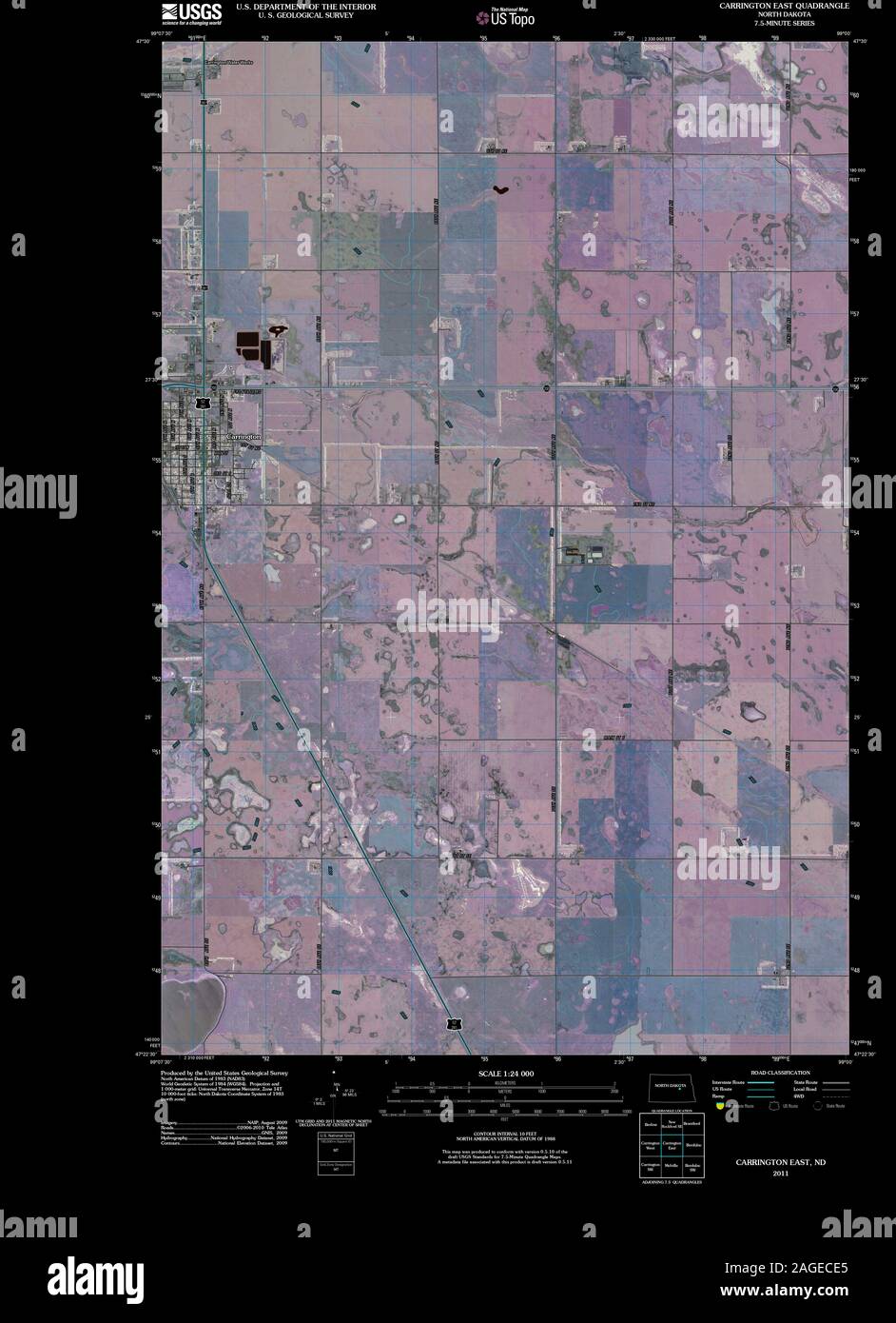 Map of carrington hires stock photography and images Alamy