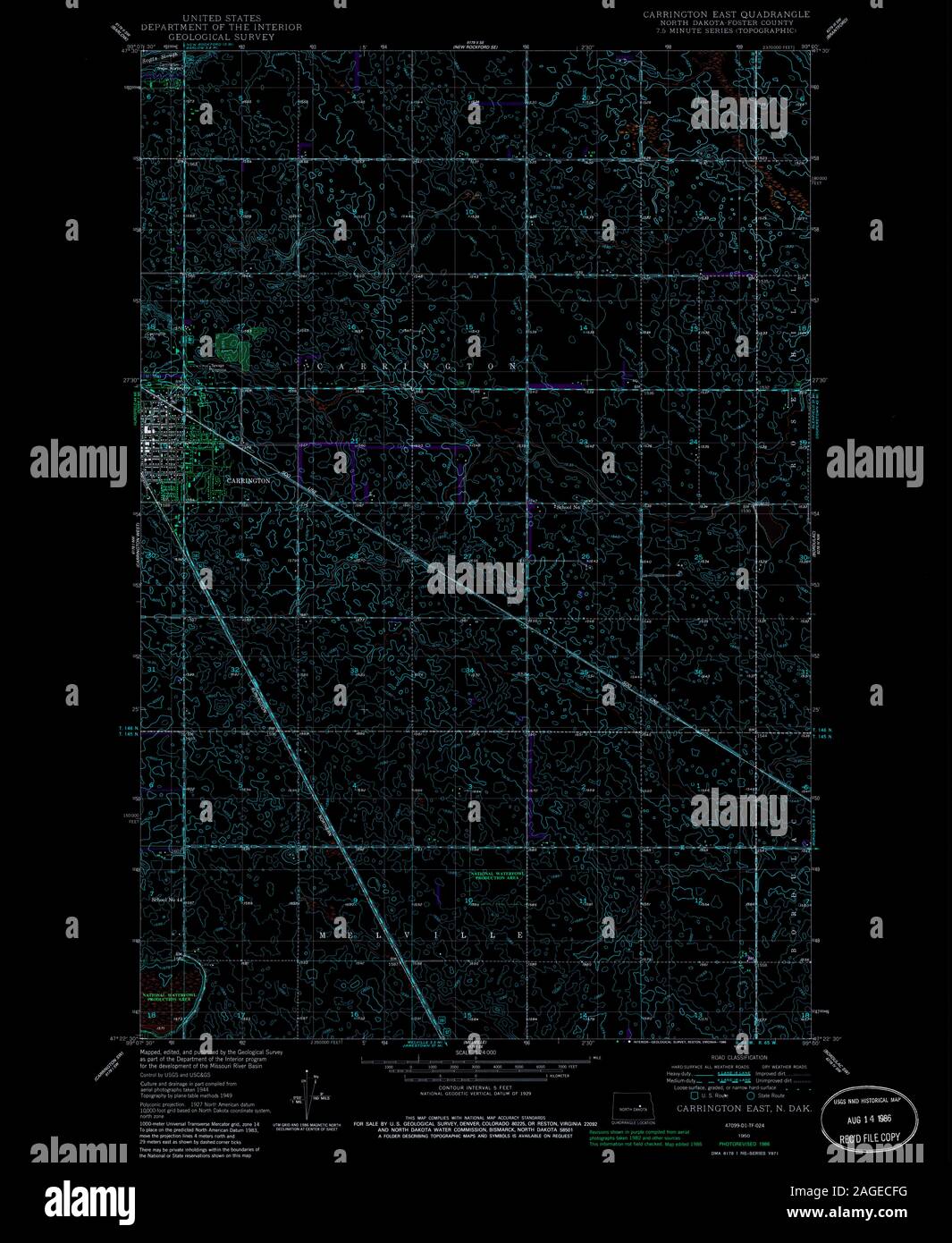 Carrington north dakota map hires stock photography and images Alamy