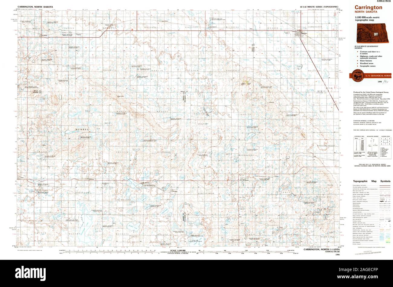 Carrington north dakota map hires stock photography and images Alamy