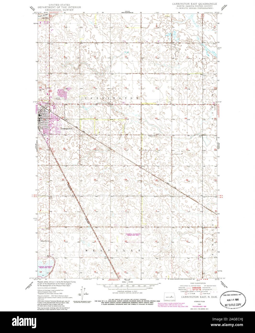 Carrington north dakota map hires stock photography and images Alamy