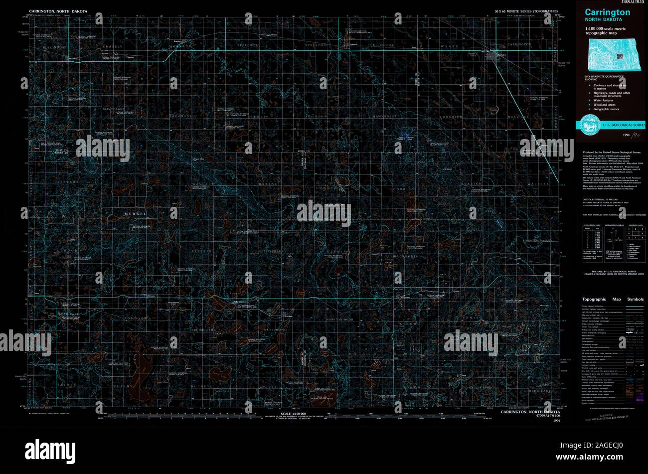 Carrington north dakota map hires stock photography and images Alamy