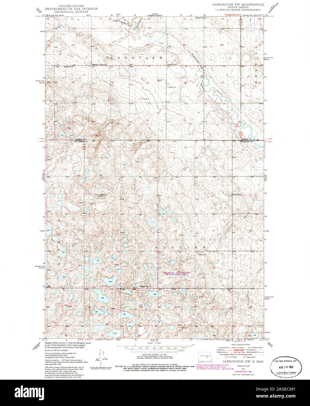 Carrington north dakota map Cut Out Stock Images & Pictures Alamy