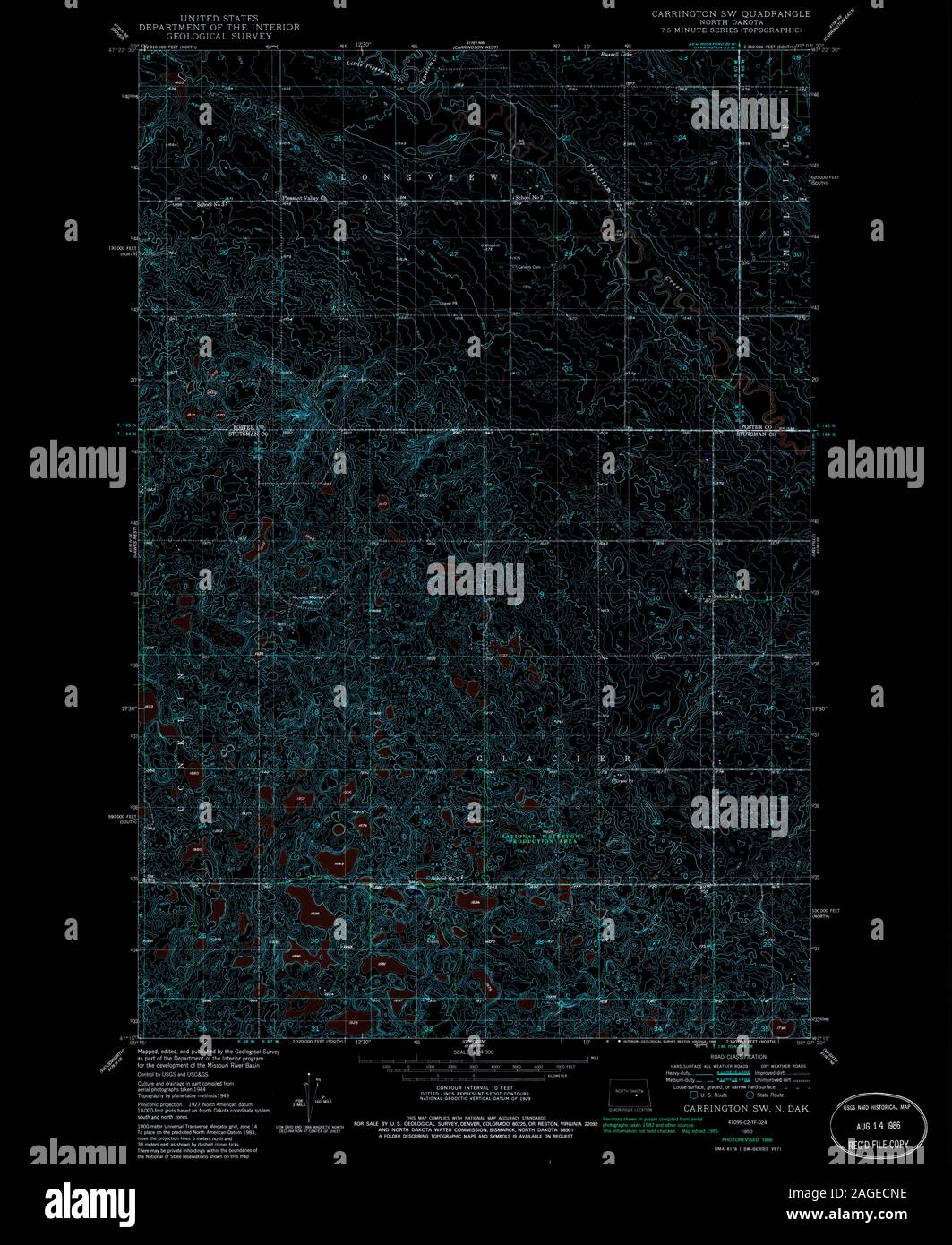 Carrington north dakota map hires stock photography and images Alamy