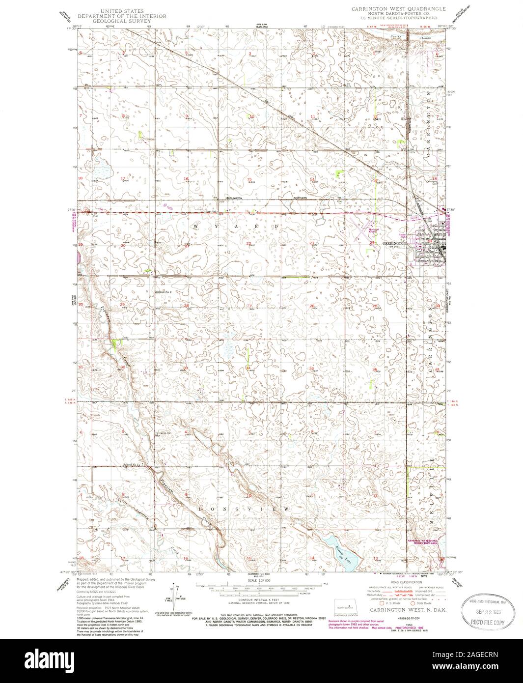 Carrington north dakota map Cut Out Stock Images & Pictures Alamy