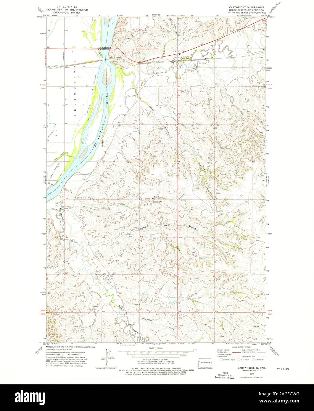 Map of cartwright hires stock photography and images Alamy