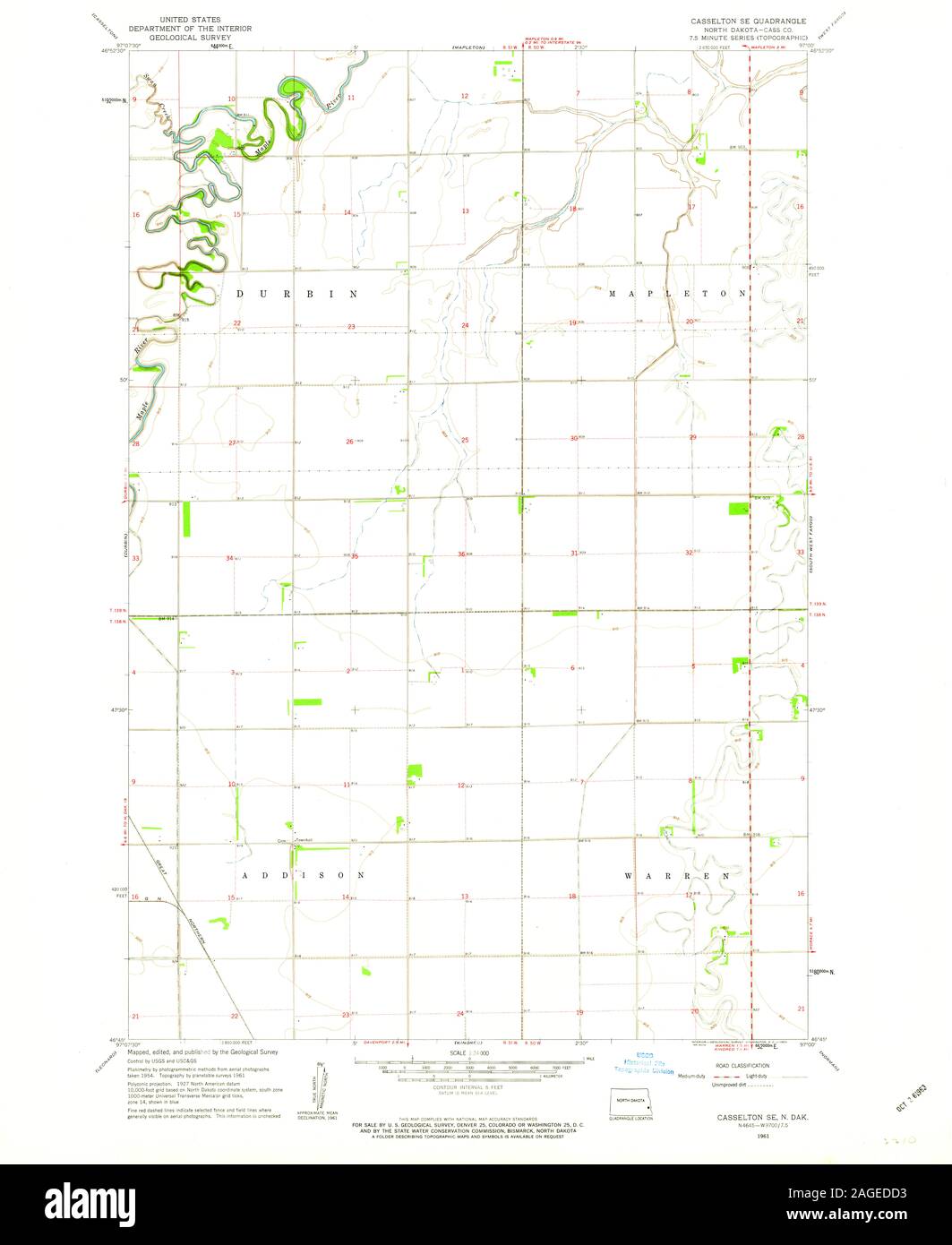 Map of casselton north dakota hires stock photography and images Alamy
