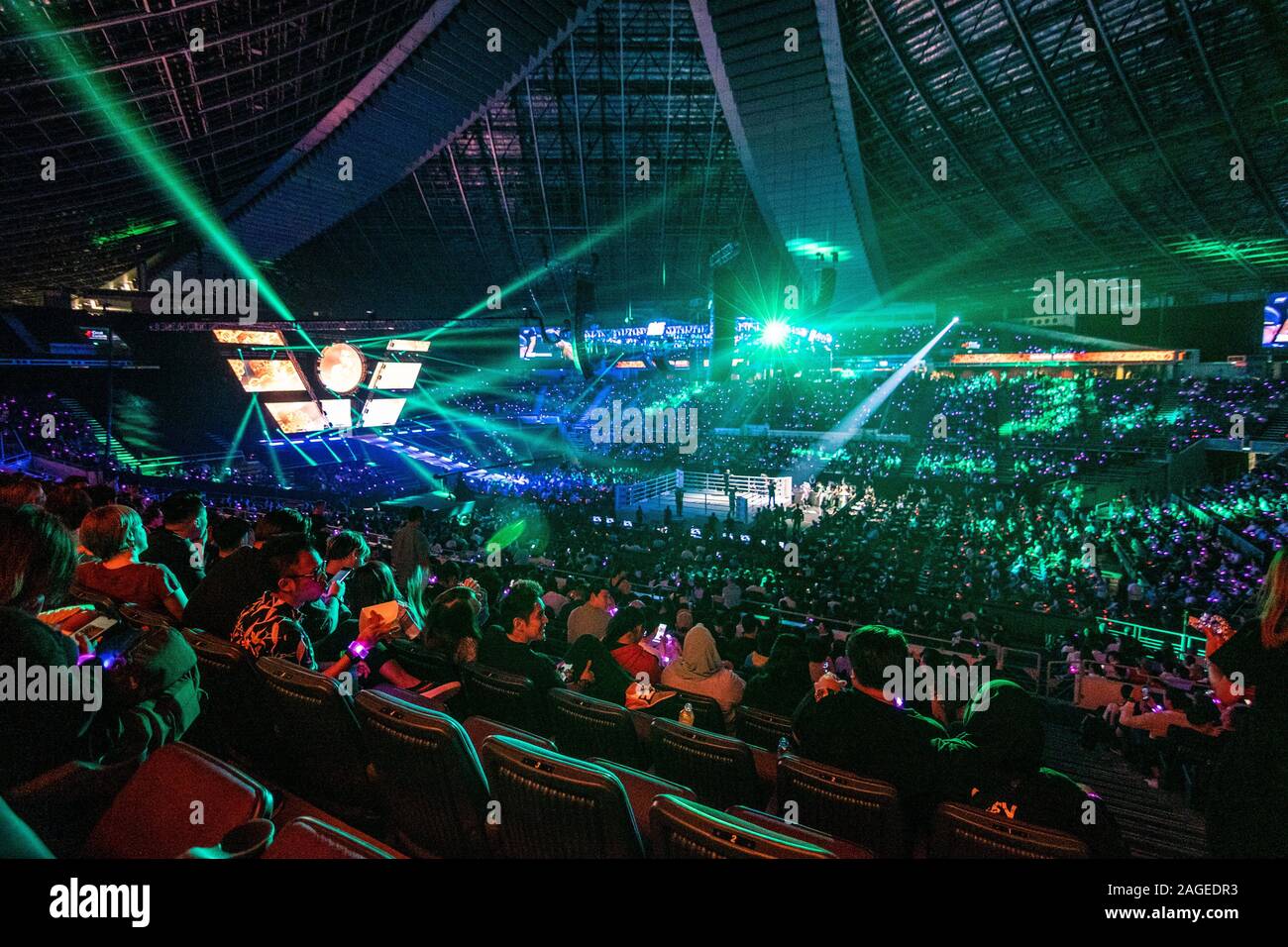 SINGAPORE, SINGAPORE - Nov 22, 2019: A packed Singapore Indoor Stadium