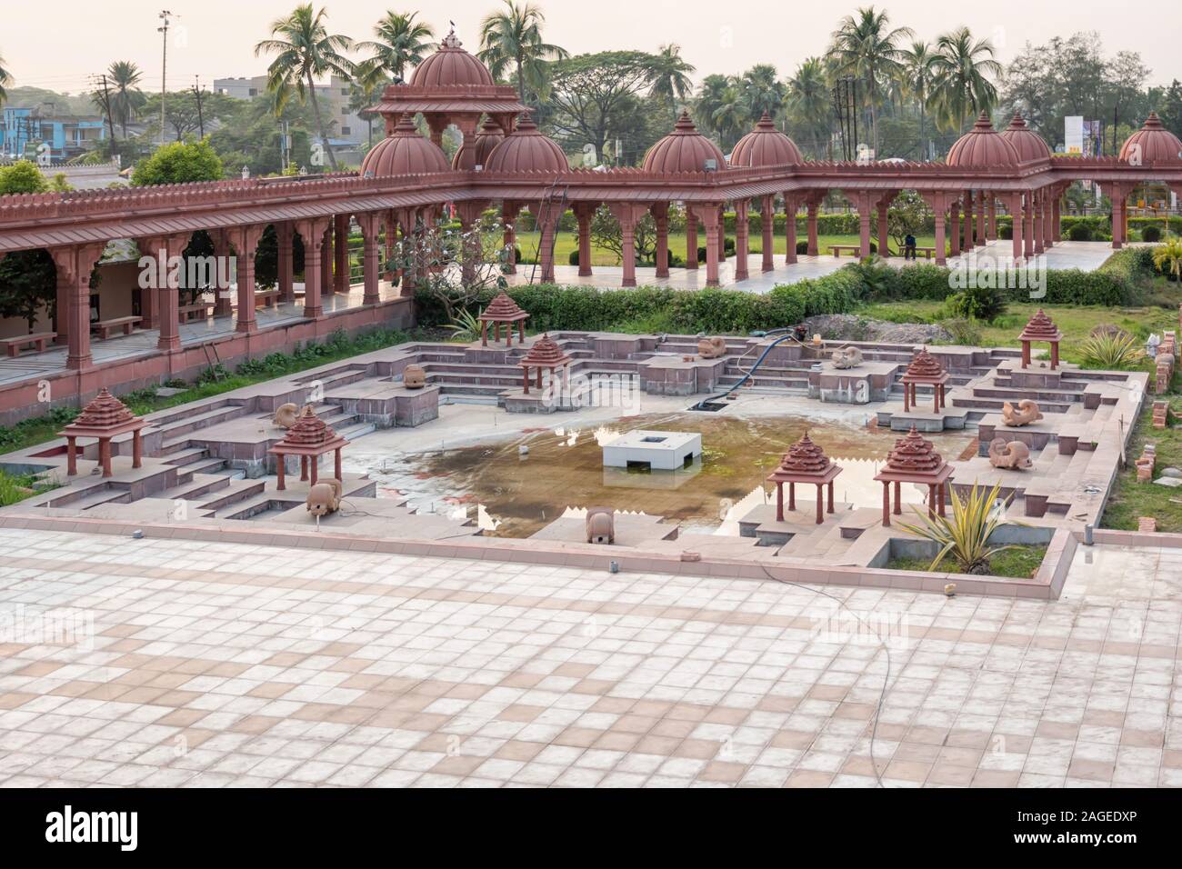 BAPS Shree Swaminarayan temple complex in Diamond Harbour Rd, Kolkata, West Bengal, India Stock Photo