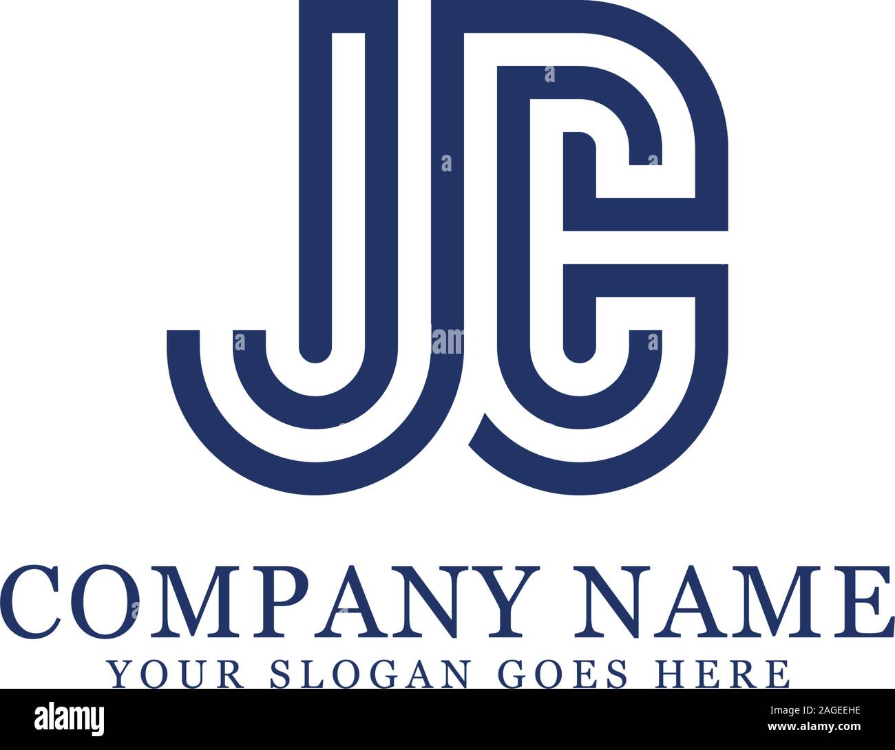 Jc logo Designs, Monogram logo vector Stock Vector
