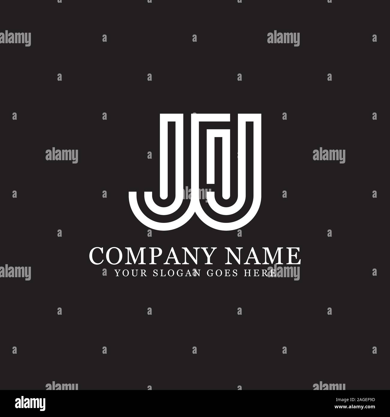 FJ initial letter Logo Inspiration, F and J combination logo vector ...