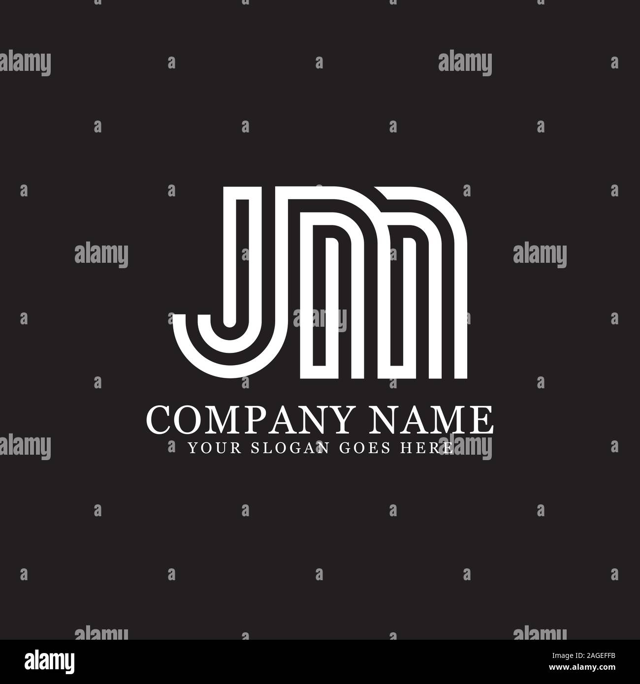 FM initial letter Logo Inspiration, F and M combination logo vector ...