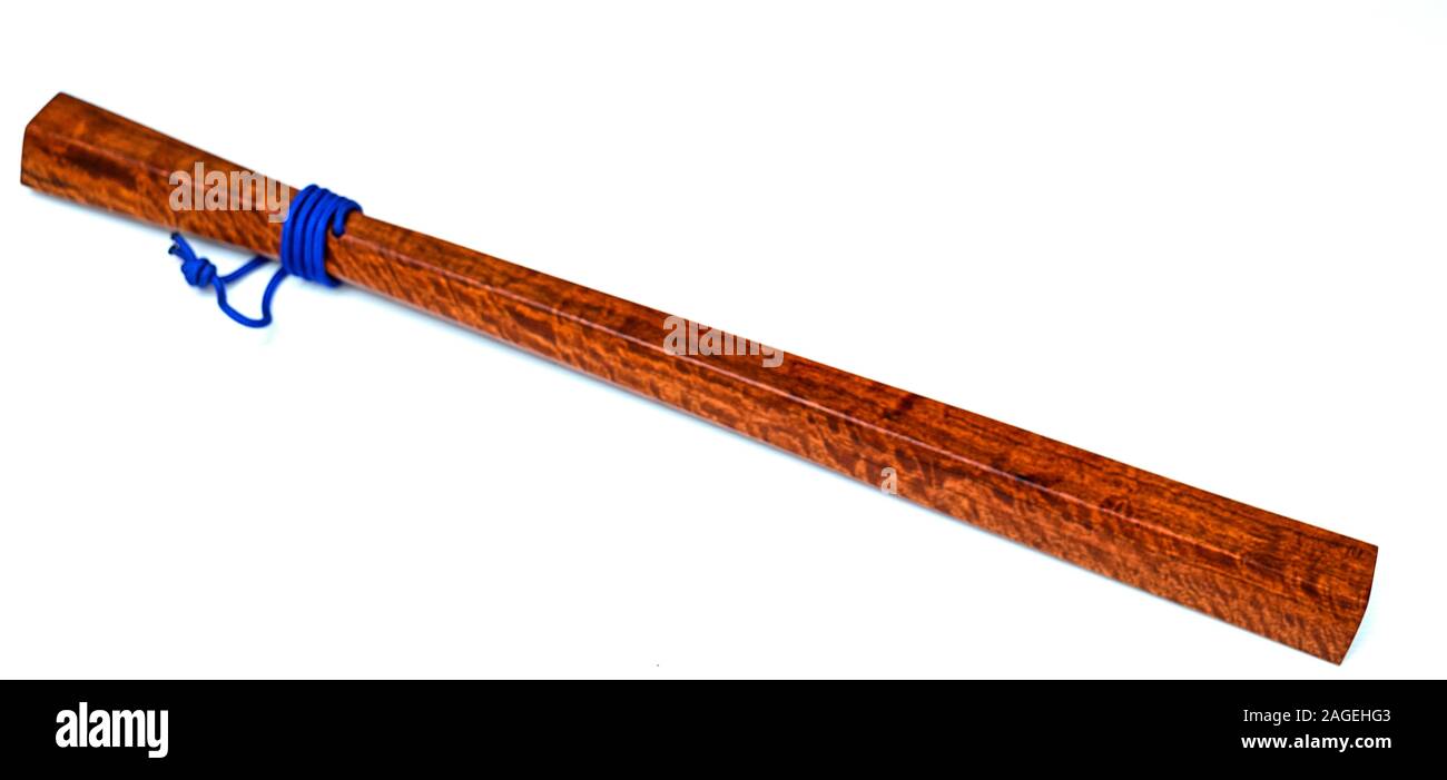 KomFaek wood baton is weapon Thailand ancient Stock Photo Alamy