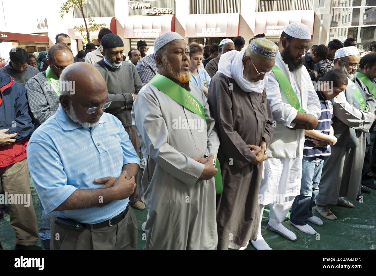 Muslim Day Parade in New York City, 2012. Stock Photo