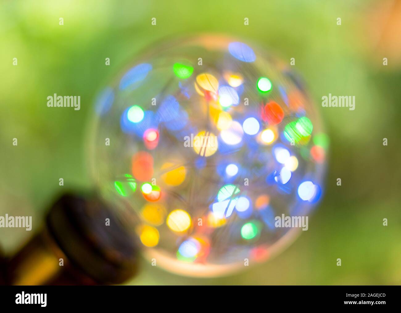 Picture LED light bokeh for blurred abstract background Stock Photo