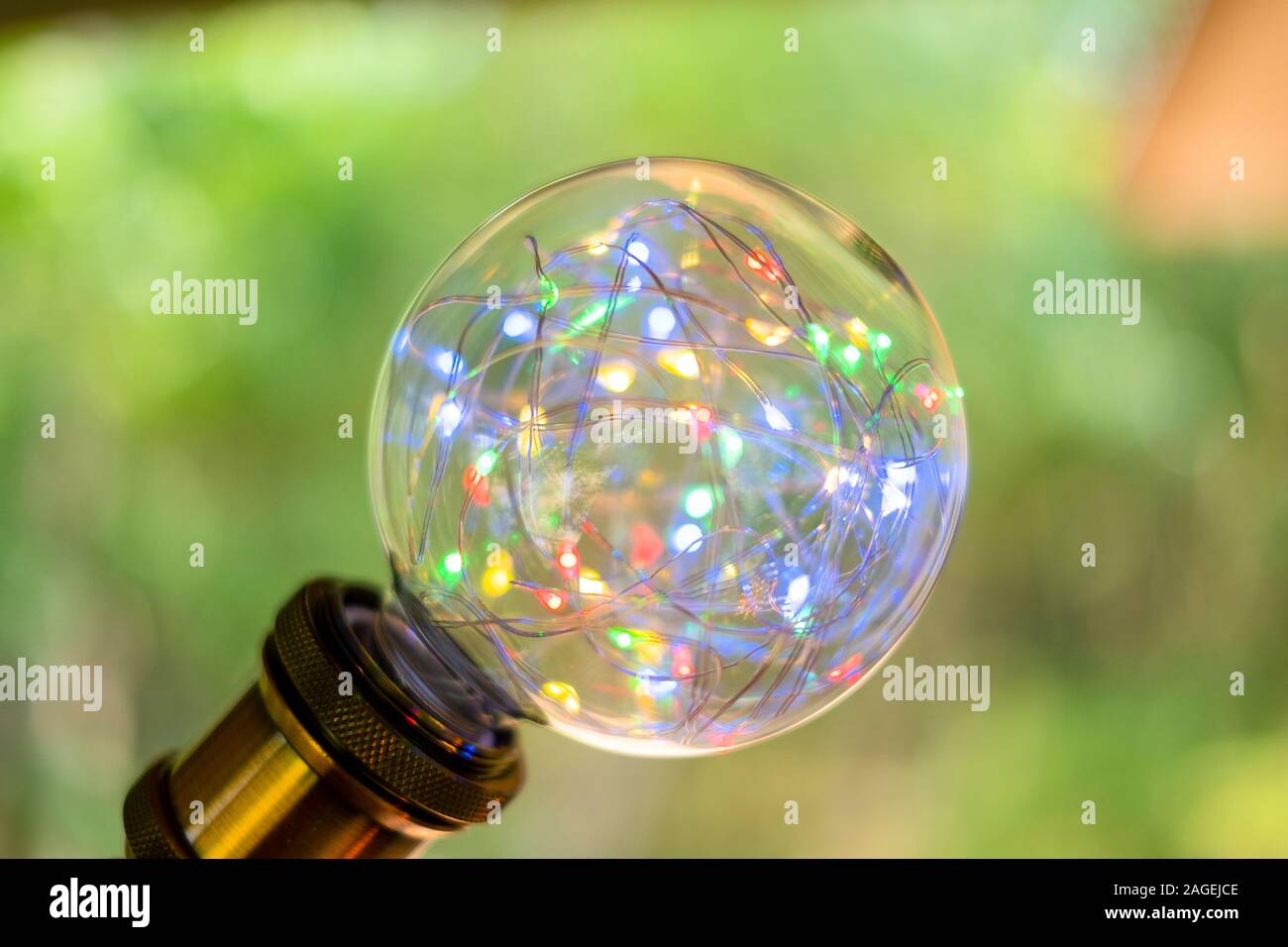 Picture LED light bokeh for blurred abstract background Stock Photo
