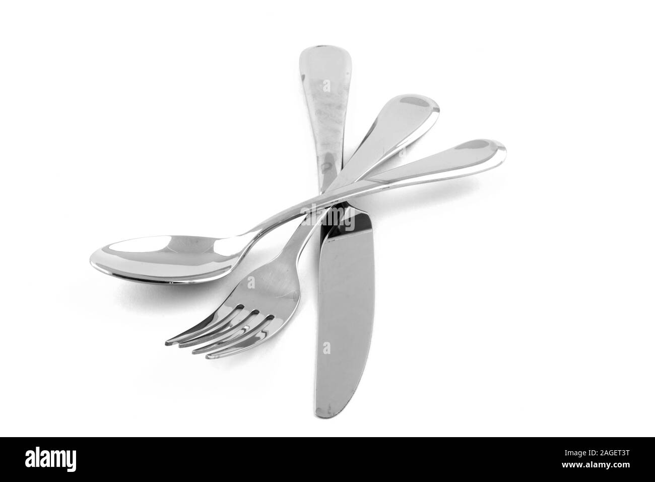 Fork knife and spoon set isolated Stock Photo Alamy