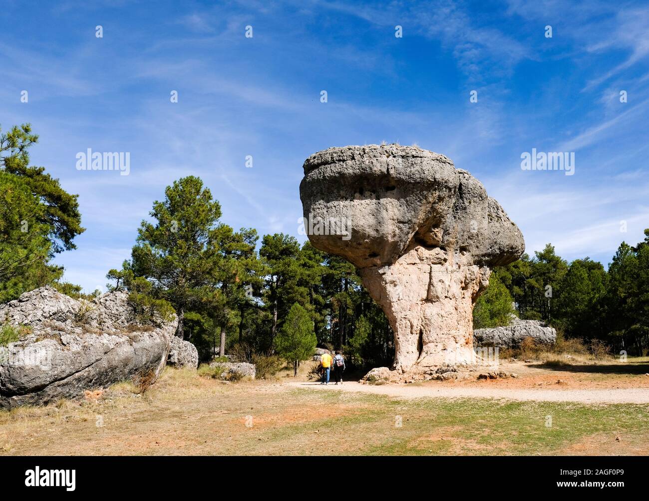 Cuenca, Spain. 03rd Oct, 2019. Rock formations in the Ciudad Encantada ...
