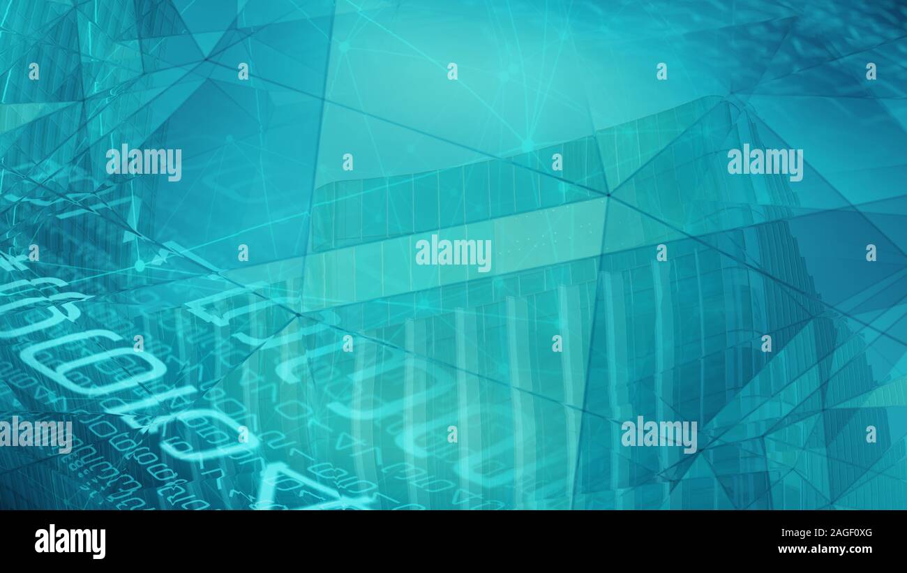 Ai technology transformation concept, connected wires and dots Stock Photo