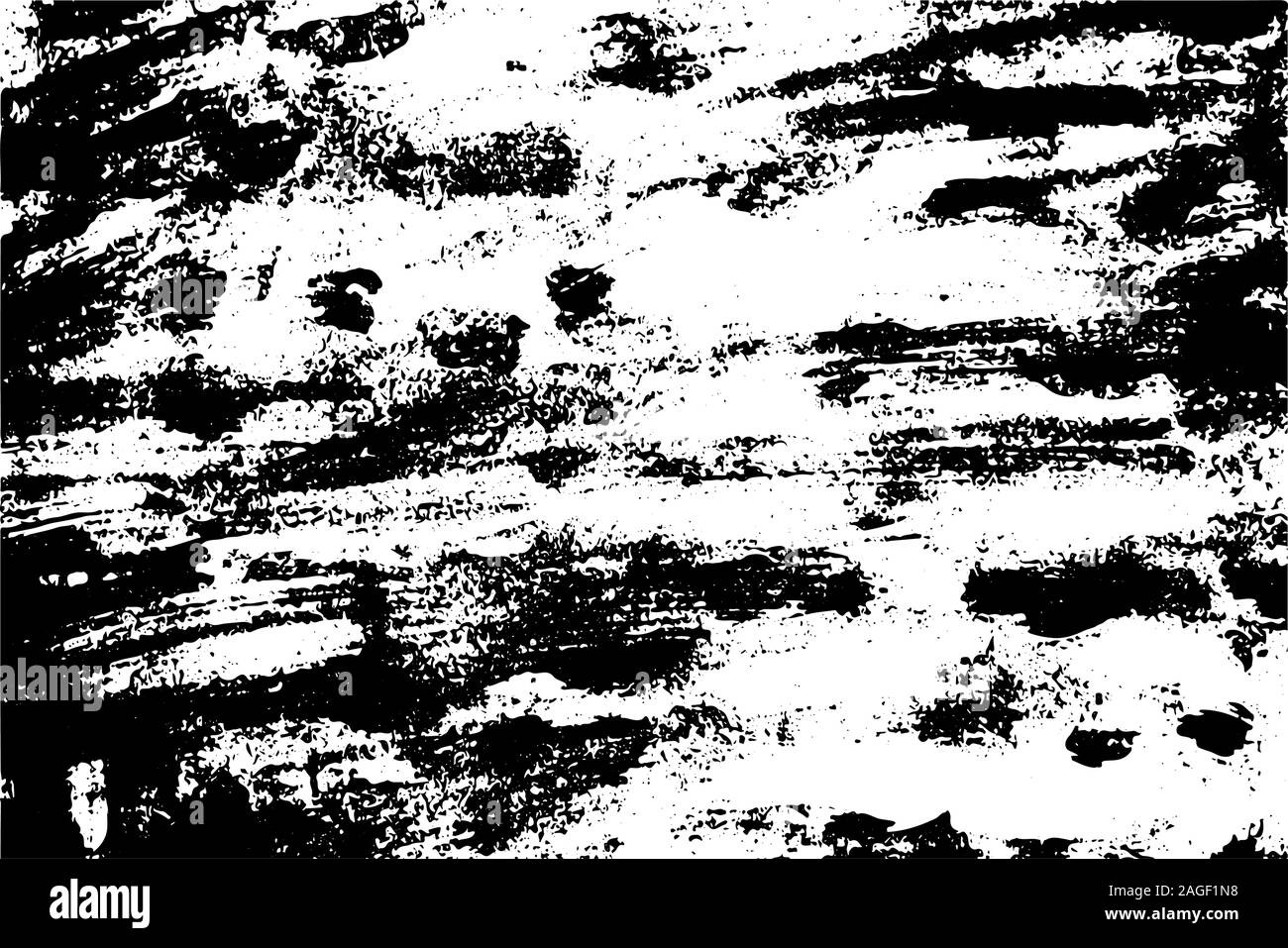 Abstract monochrome image, made with a brush. Stock Vector