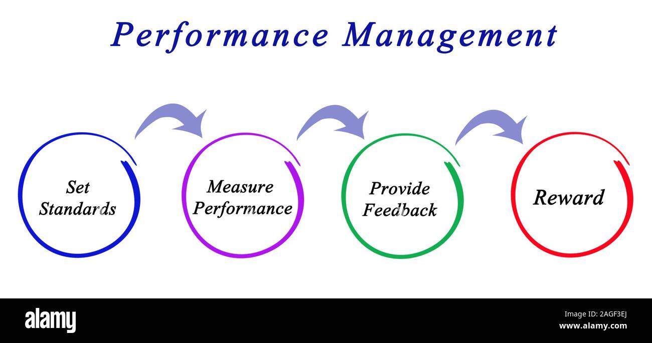 Diagram of Performance Management Stock Photo - Alamy