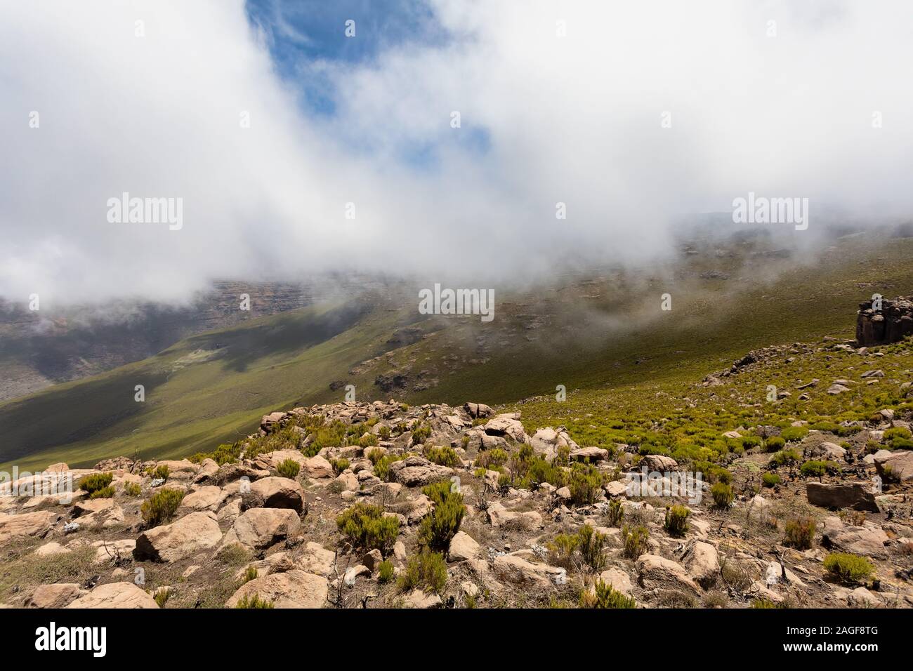 Ethiopian Bale Mountains National Park landscape. Ethiopia pure nature. Sunny day with blue sky mist Stock Photo - Alamy