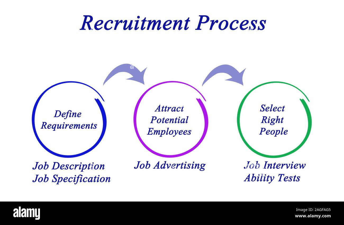 Diagram of Recruitment Process Stock Photo Alamy