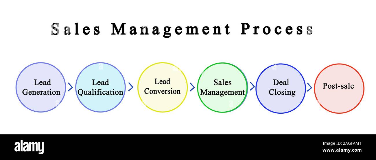Components of Sales Management Process Stock Photo - Alamy