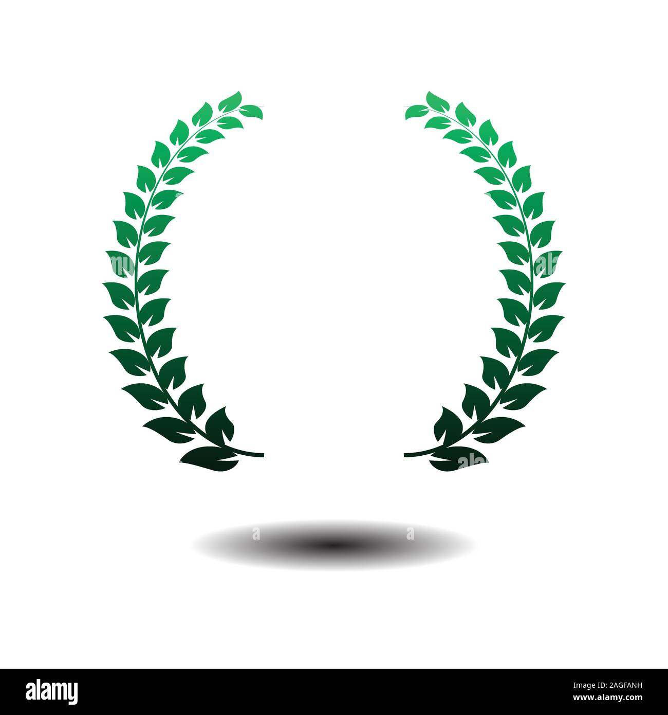 Laurel wreath Icon Vector isolated on white background. eps 10 Stock ...