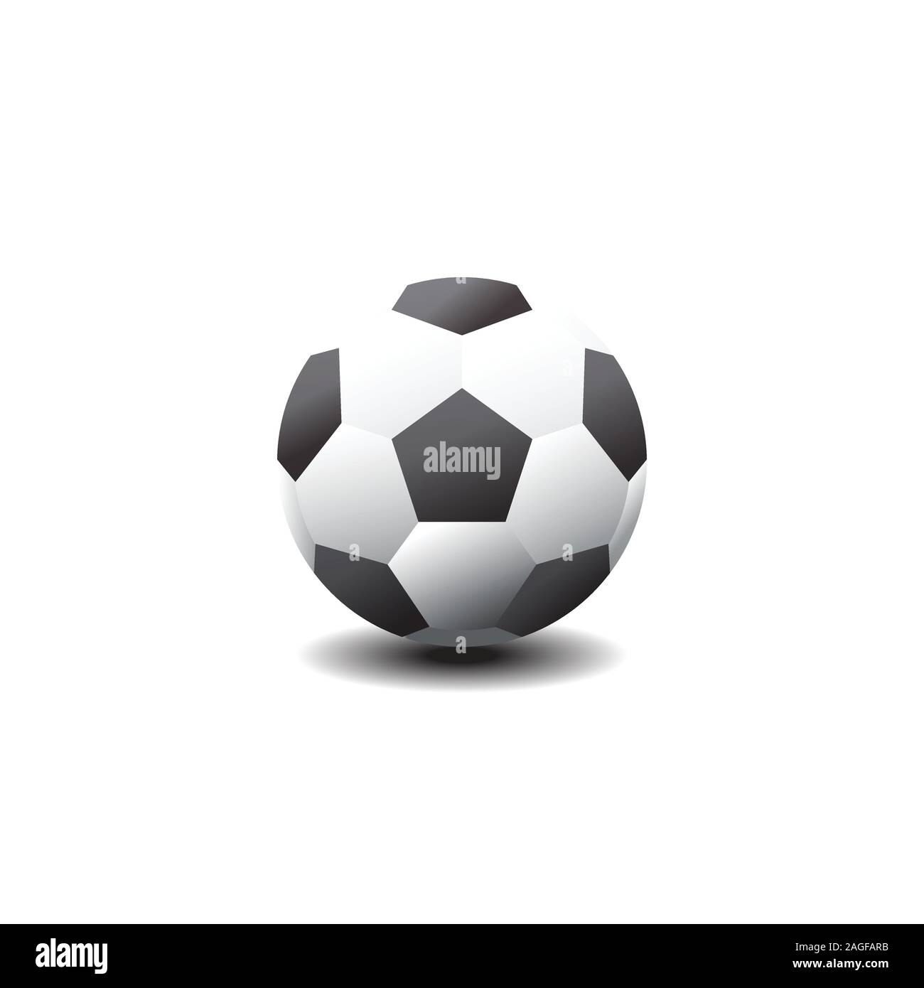 Classic soccer ball. Football icon. Vector  ball. Vector  football bol with black abd white spots isolated on white background Stock  Vector Image & Art - Alamy