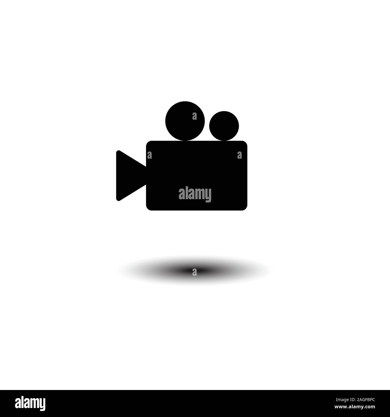 Video camera Icon vector flat design. eps 10 Stock Vector