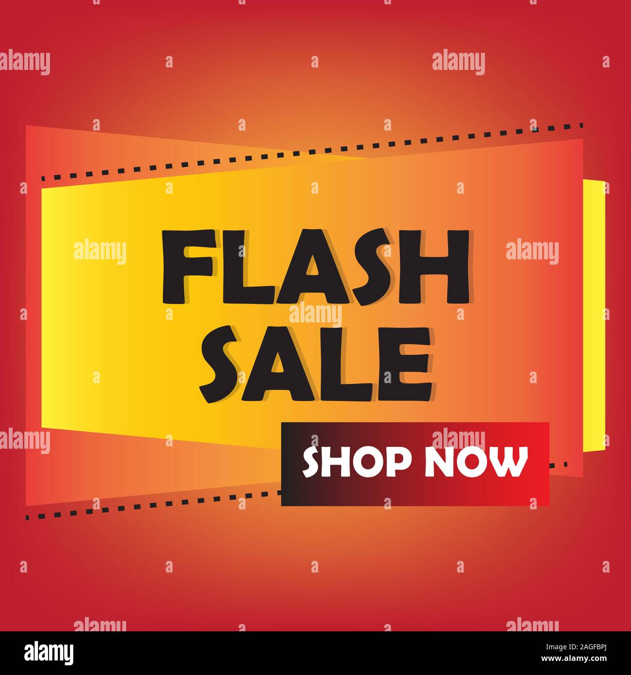 Flash Sale banner template design for business Stock Vector