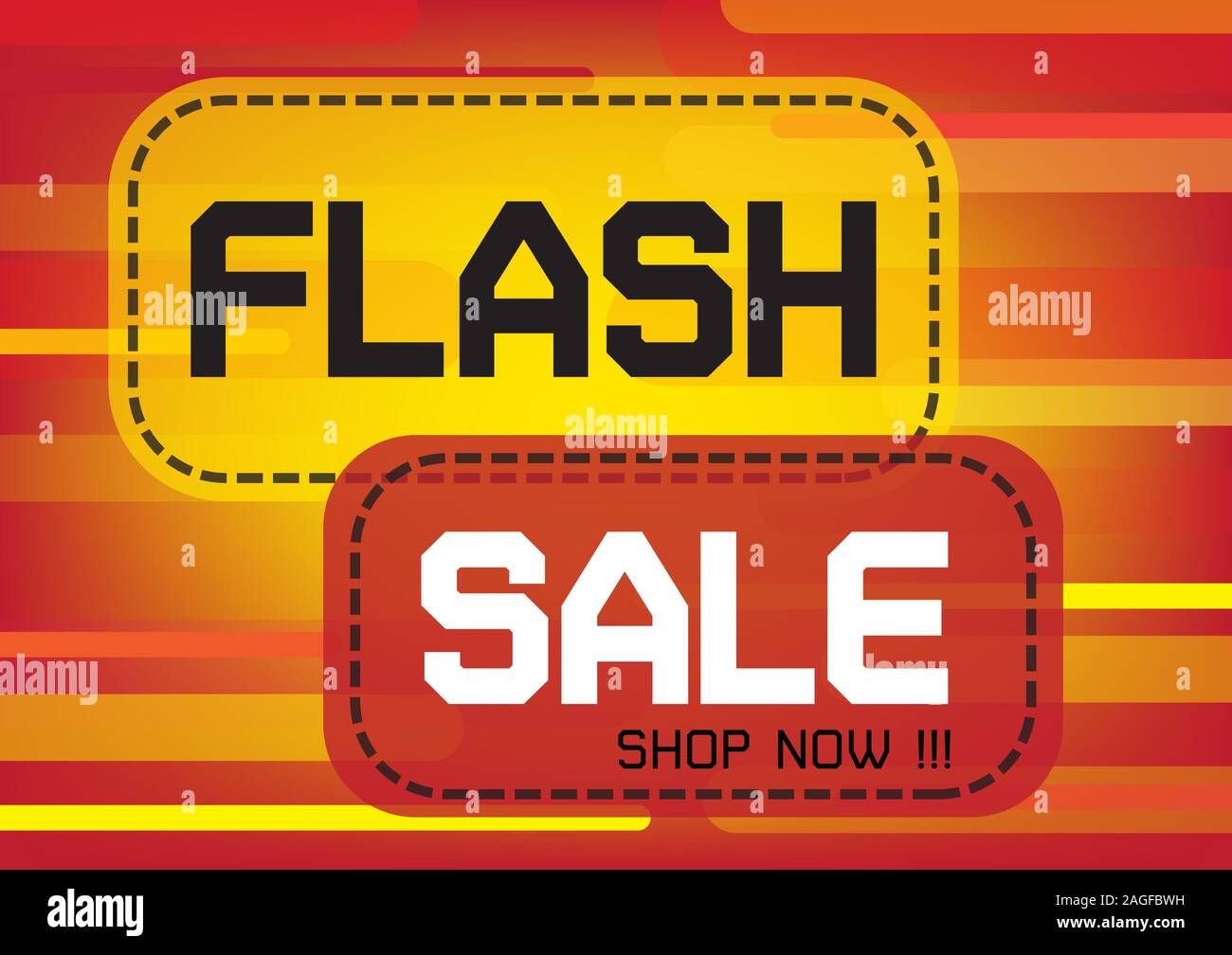Flash Sale Banner Template Design Vector Illustration Eps 10