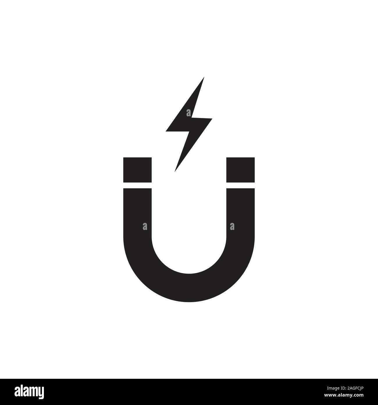 Magnet vector icon on white background. eps 10 Stock Vector