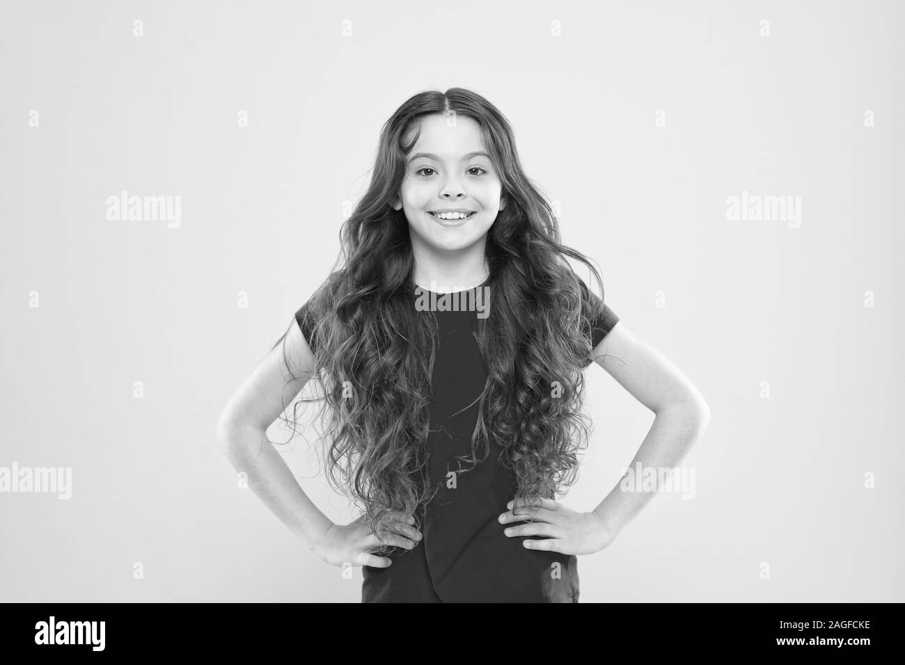 A Perfect Hairstyle Little Kid With Cute Smile And Fashion
