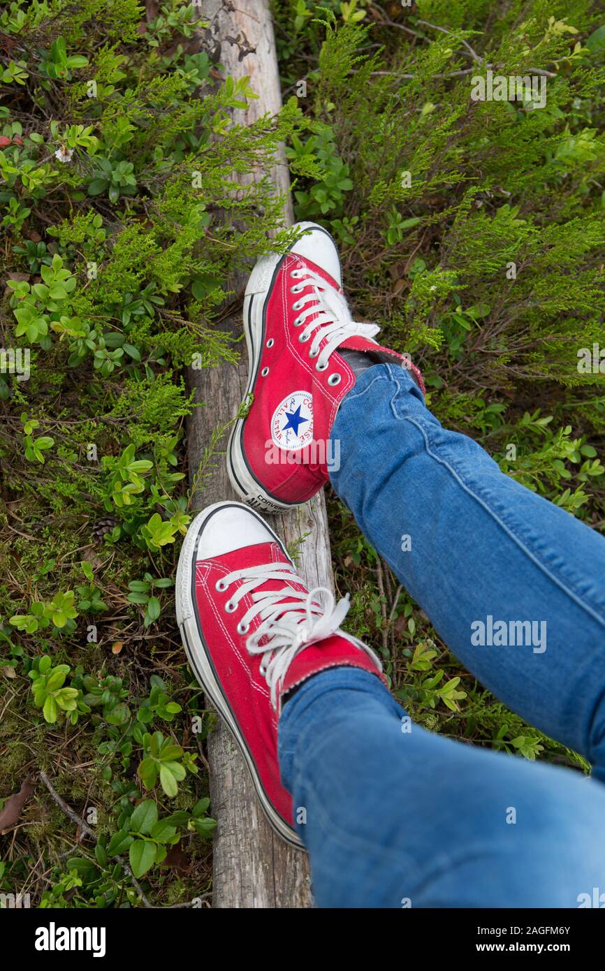 Converse shoes female hi-res stock photography and images - Alamy