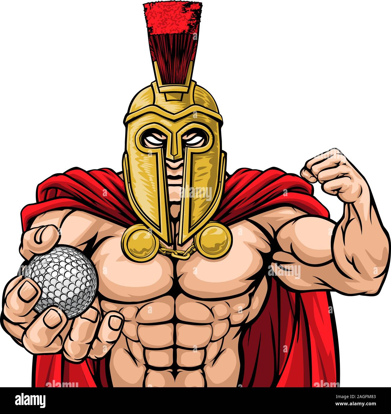 Spartan Trojan Golf Sports Mascot Stock Vector Image & Art - Alamy