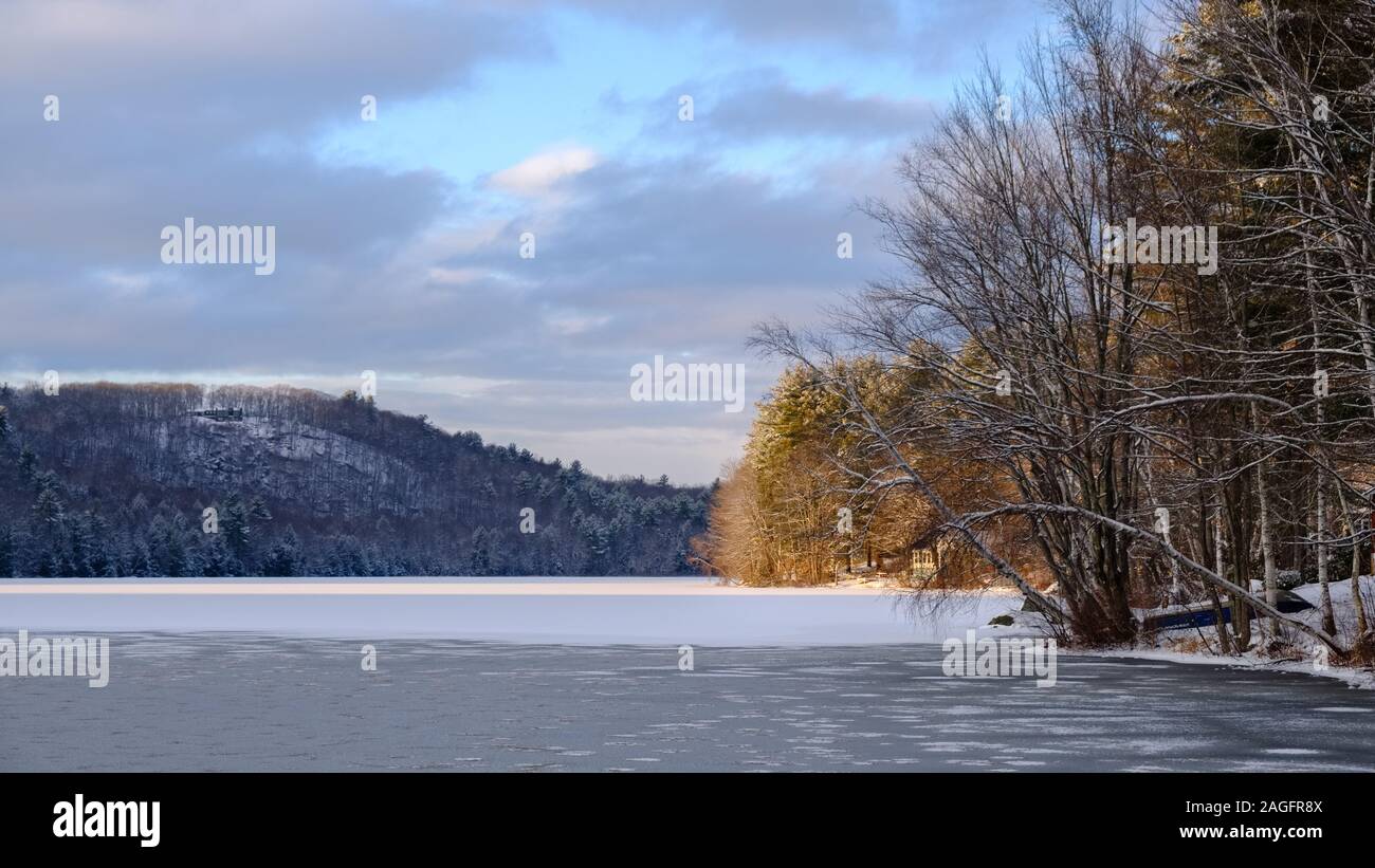 Wilson Pond, Maine Stock Photo Alamy