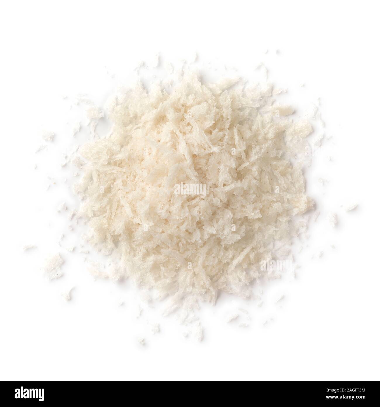 Heap of Panko bread crumbs isolated on white background Stock Photo Alamy