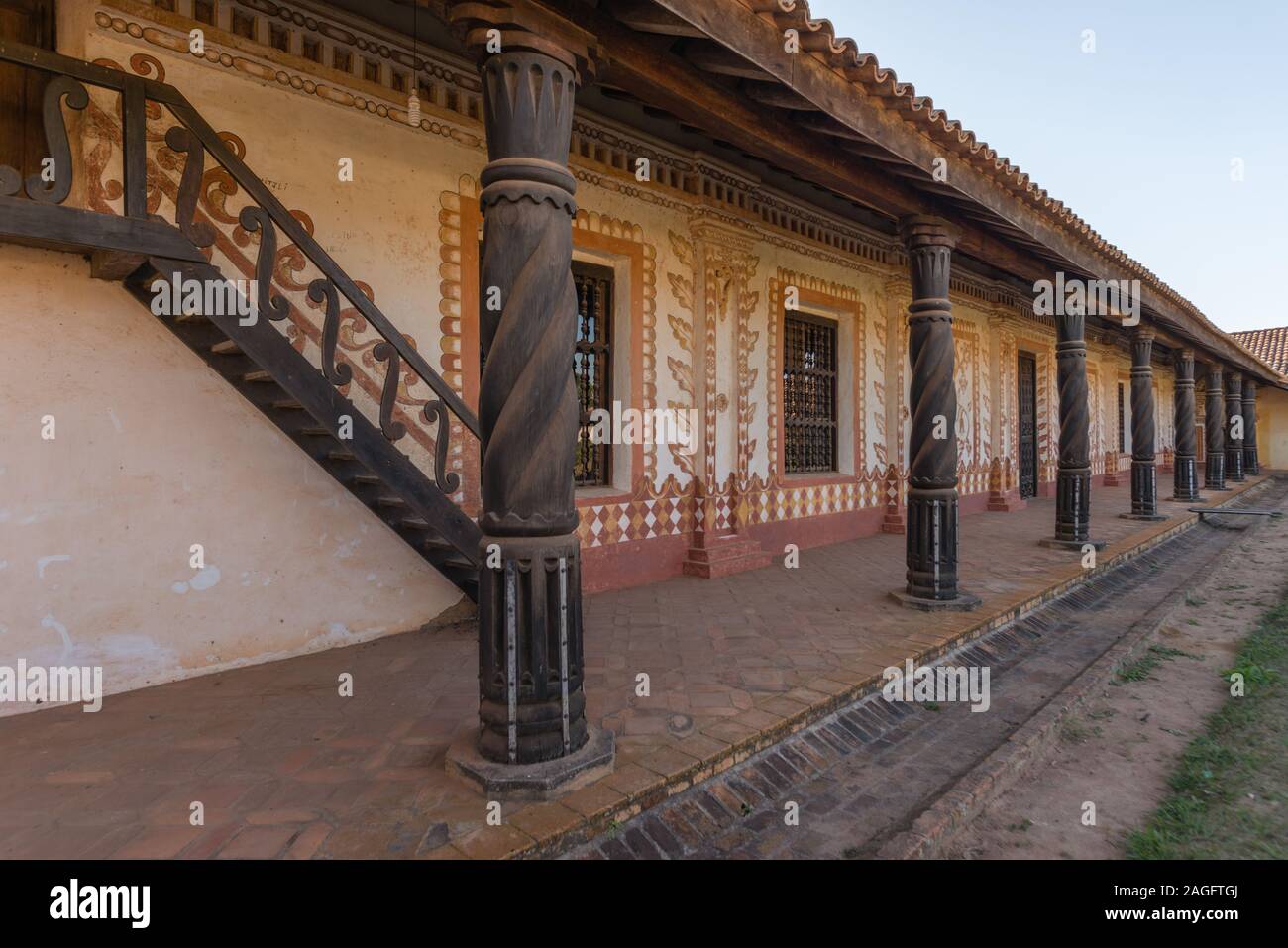 San Rafael de Velasco, Jesuit Mission on the Jesuit Cicuit, Unesco World Heritage, Eastern Lowlands, Bolivia, Latin America Stock Photo