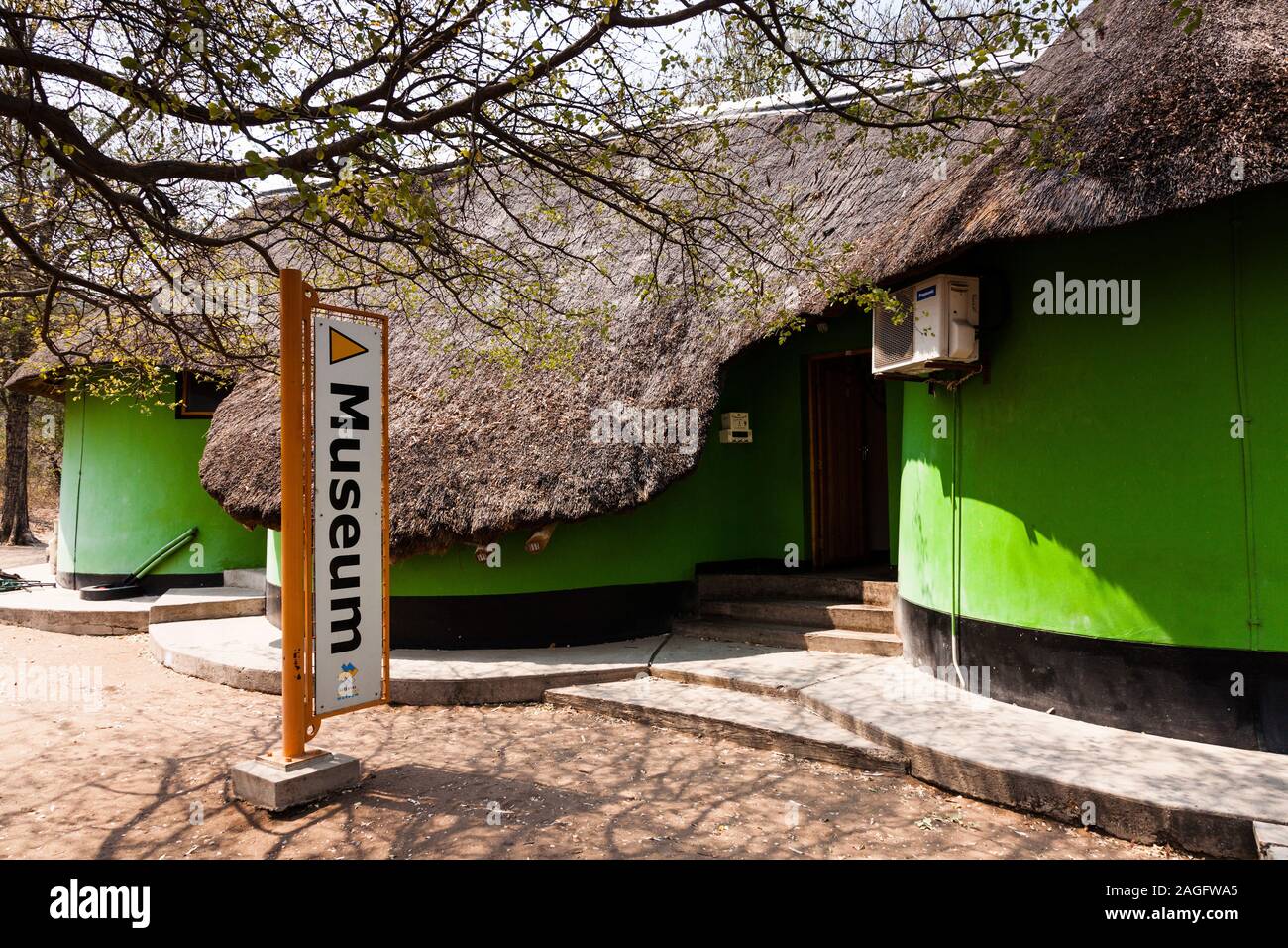 Museum of Tsodilo rock art sites, of ancient  rock paintings cncentration , in kalahari desert, Botswana, Africa Stock Photo