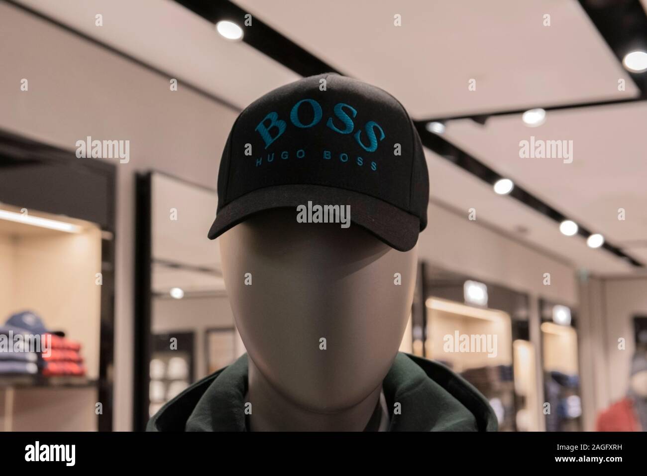 Selling Hugo Boss Cap At Schiphol Airport The Netherlands 2019 Stock ...