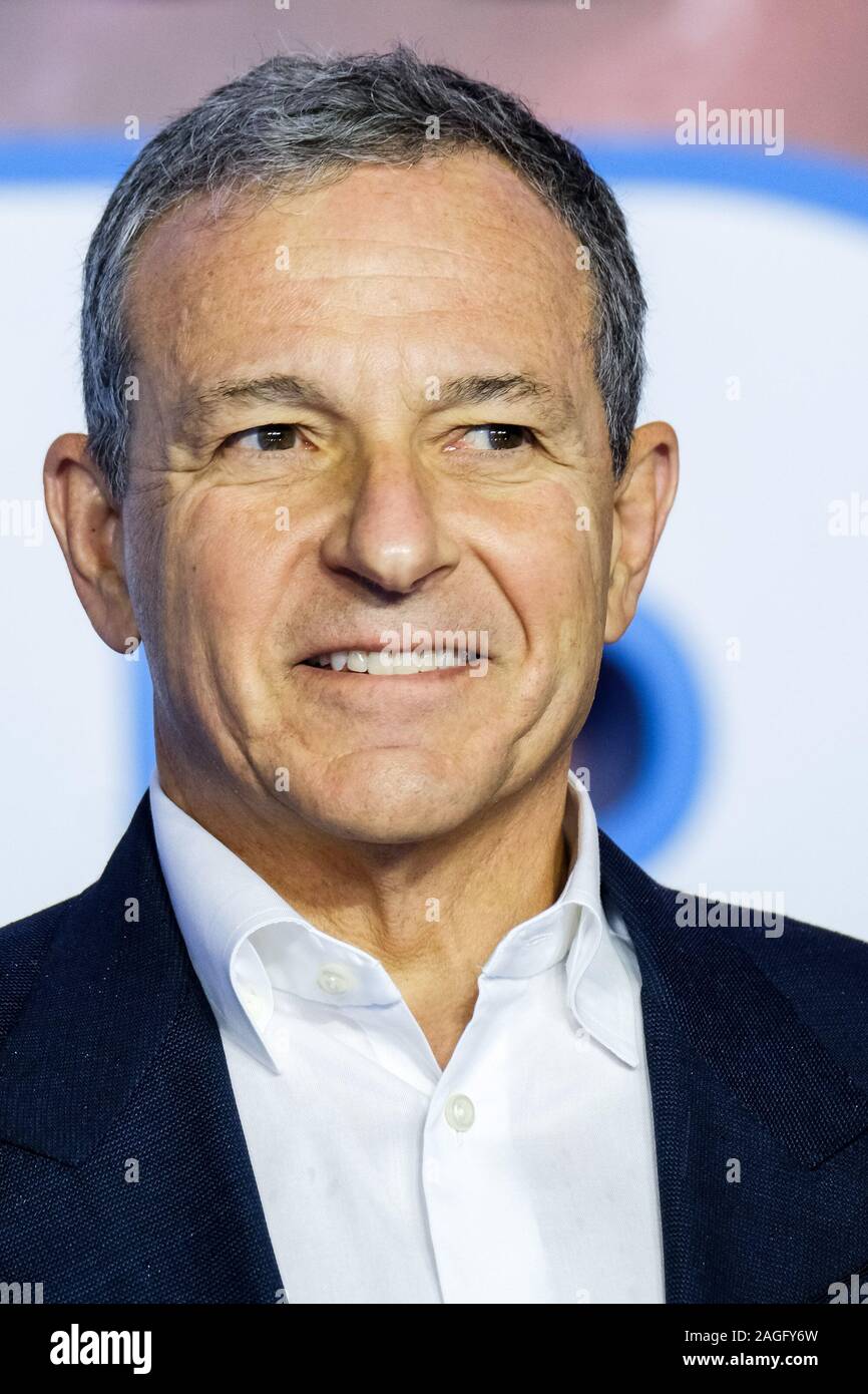 Cineworld Leicester Square, London, UK. 18 December 2019.  Robert Iger poses at European Premier of Star Wars: The Rise of Skywalker. . Picture by Julie Edwards./Alamy Live News Stock Photo